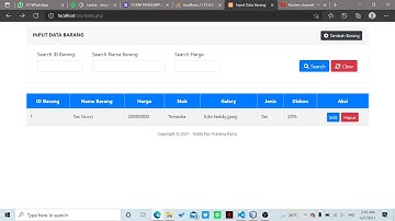 Video Persentasi Aplikasi Input Data Barang Teddy Nor Pratama Putra196306850