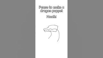 Pause To Make A Dragon Puppet #papercrafts #paperdragon #paperart #shorts #foryou #trending #trend