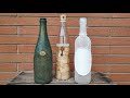 3 Ideas fáciles para reciclar y decorar botellas de cristal