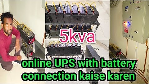How to online UPS installation || 5kva online ups fitting || online UPS with battery  connection