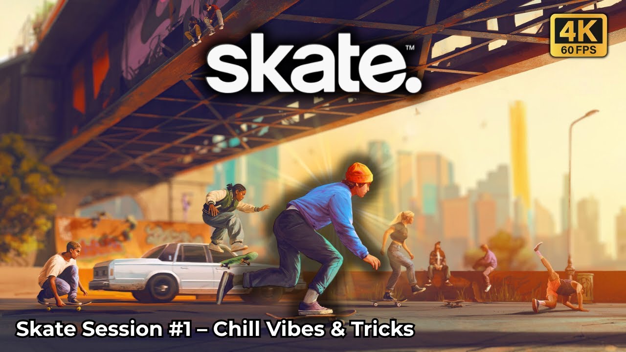 Chill Ride Skate. No Commentary | Smooth Tricks & Chill Ride 🛹 4K 60FPS - YouTube