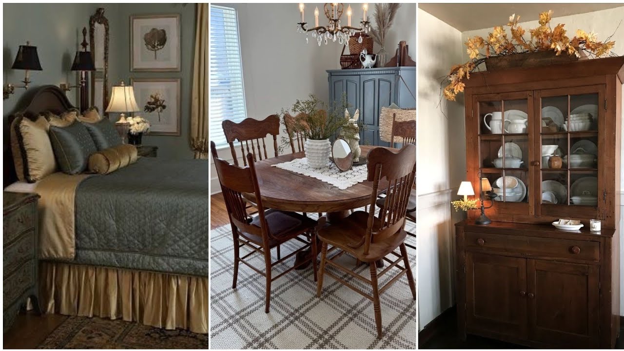 Vintage style Cottage Home decorating ideas. Farmhouse, Decor Inspiration. 
