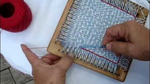 Weaing with a fringe.