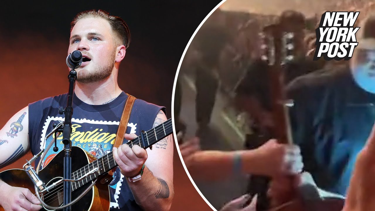 Country singer Zach Bryan kicks out concertgoer who tried to take ...