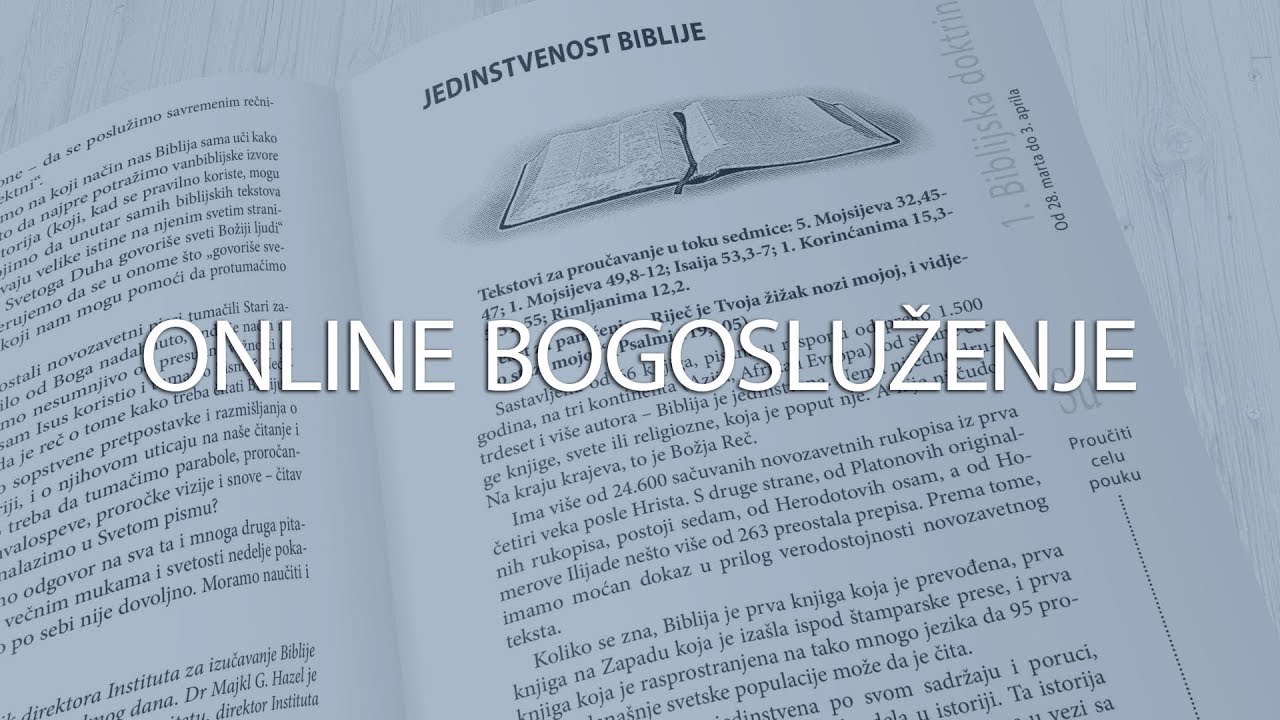 Bogosluženje - prenos uživo