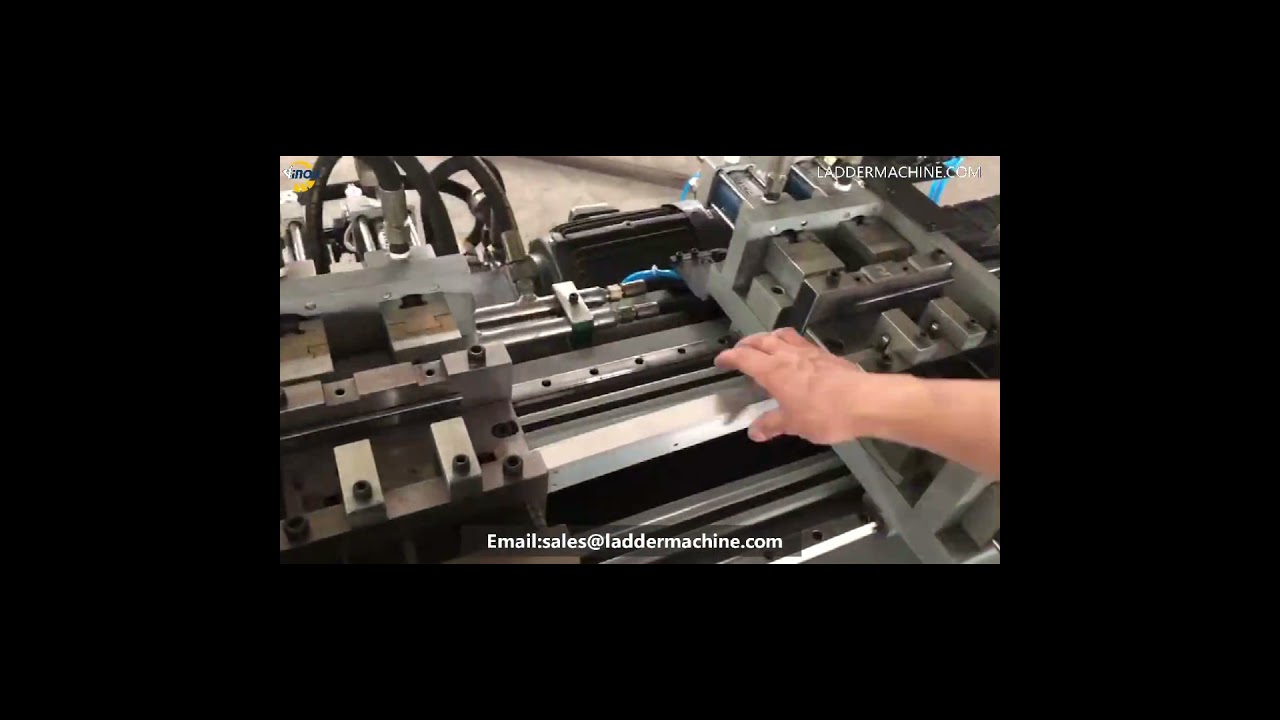 Step Punching Machine For A Shape Ladder