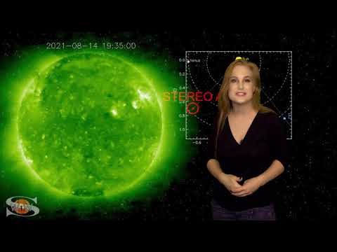 Many Sunspots Emerge & A Big Filament Snakes | Solar Storm Forecast 08.15.2021