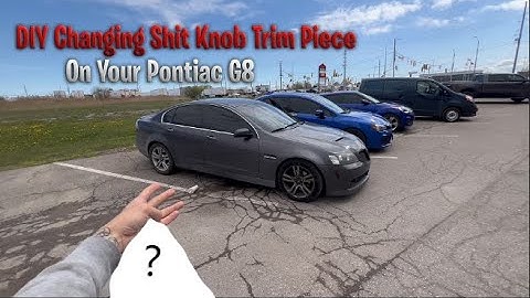 DIY Changing shift knob trim piece on your Pontiac G8 GT 🚗