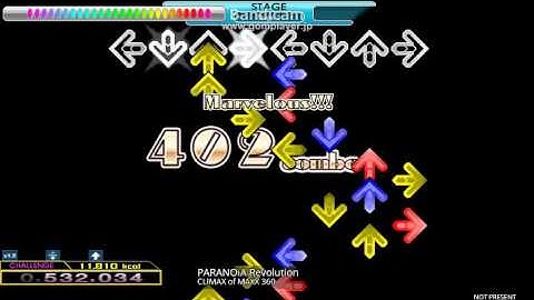 【DDR】PARANOiA Revolution Double Challenge Mirror【譜面確認】