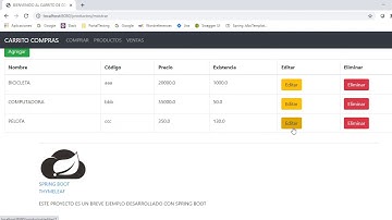 Carrito Compras SpringBoot Simple   Productos  Parte 1