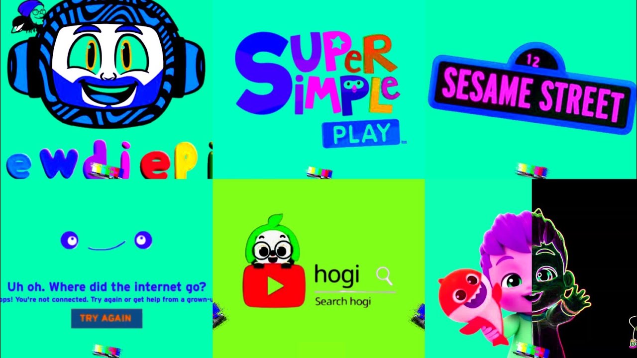 Super Logo Mega Compilation: PewDiePie Cocomelon Logo, Sesame Street, Super Simple Play Logo Effects