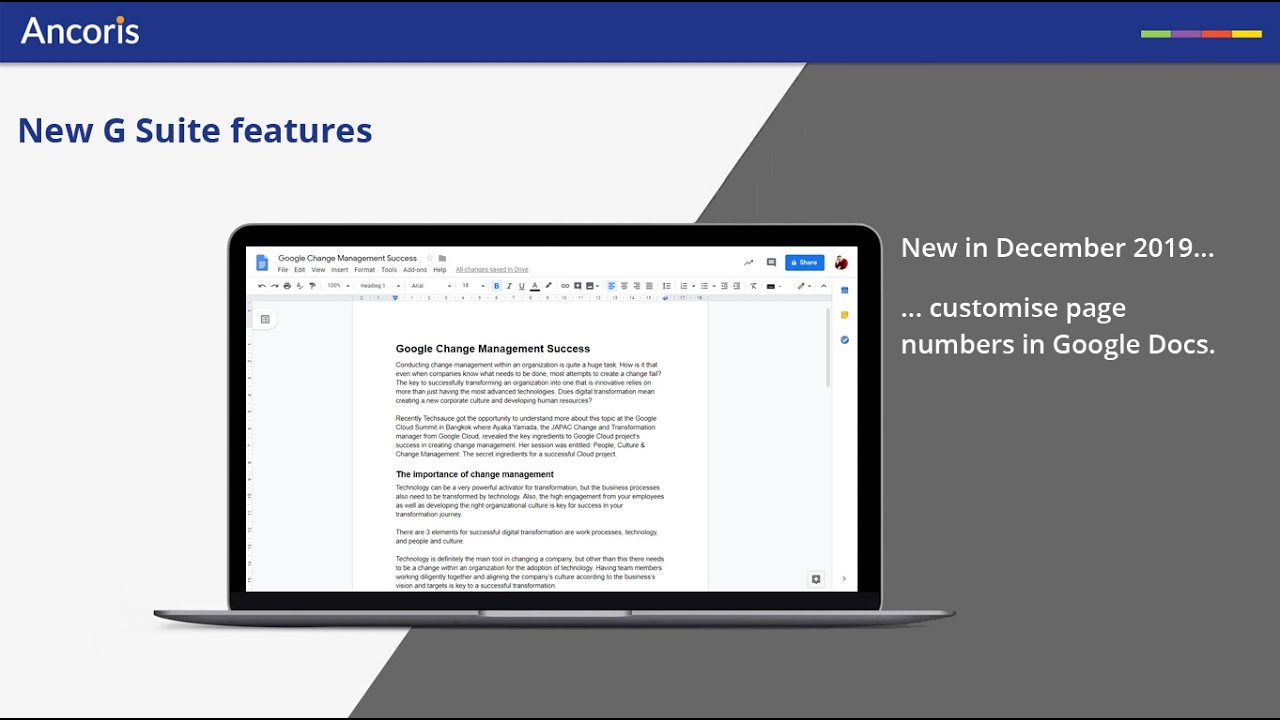 Page Numbers In Google Docs YouTube