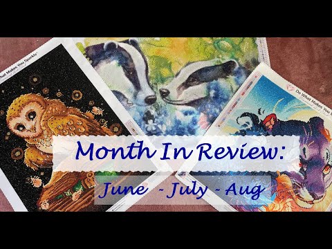 Month In Review: June & July 2024 - THREE Completed Diamond Paintings
