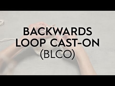 Backwards Loop Cast-on / BLCO // Knitting Tutorial