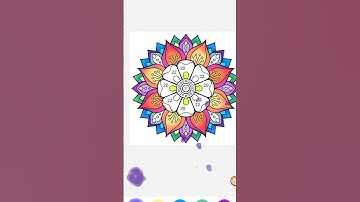colour on mandala art🌟,#Colorscapes, #color, #viral#game