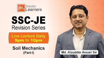 SSC-JE 2022 Revision Series| Soil Mechanics (Part-1)| MD Allaudin Ansari Sir