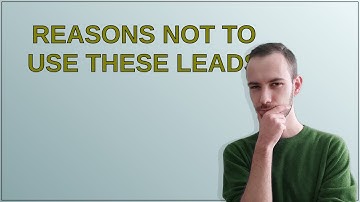 Electronics: Reasons not to use these leads