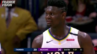 New Career High for the RoTD(ecade) Zion Williamson 32 Pts vs Thunder