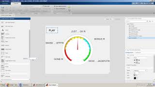 How to design a simple Casino Game in MATLAB using App Designer with Gauge and Spinner? screenshot 3