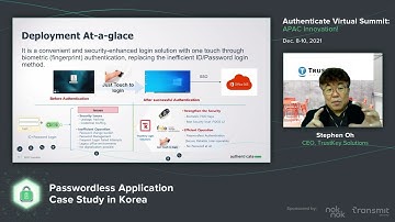 Video: APAC 2021: Passwordless Case Study in Korea