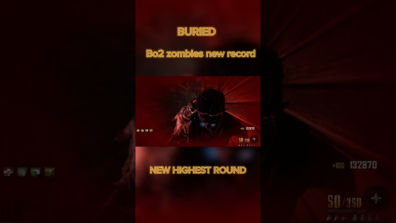 BLACK OPS 2 NEW HIGHEST ROUND ON BURIED ZOMBIES!!