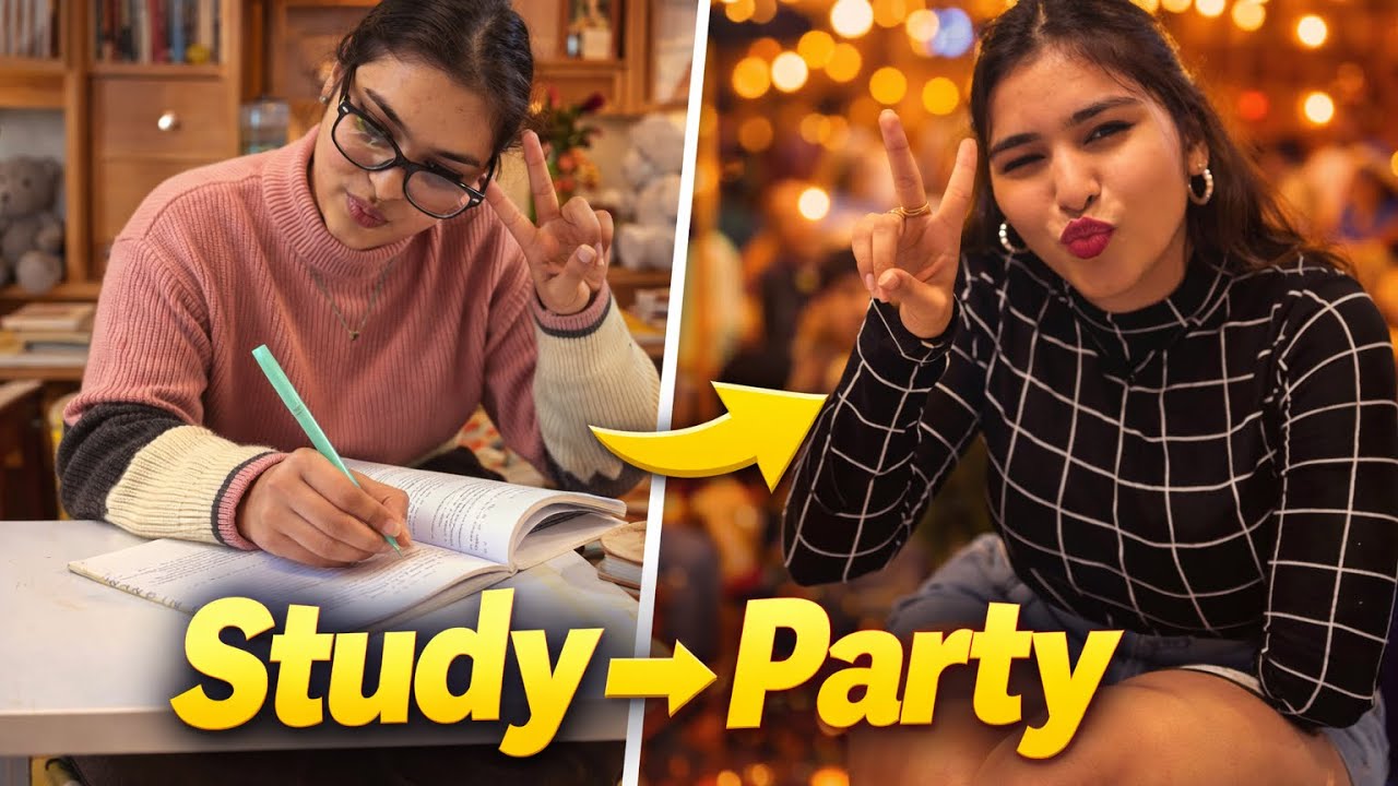 College Vlog | Classroom Stress vs Cozy Cafe Night