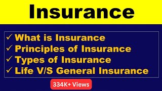 Insurance Explained-Definition of Insurance- Difference Between life and general insurance