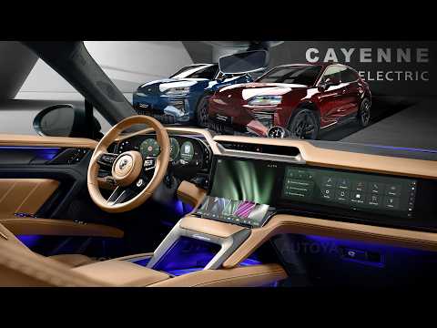 بورش كايين الكهربائية 2027 معاينة داخلية وخارجية مع جميع الألوان