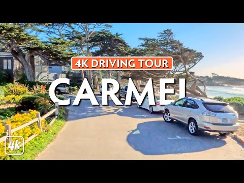 CARMEL-BY-THE-SEA, California - 4K ULTRA HD Driving Tour