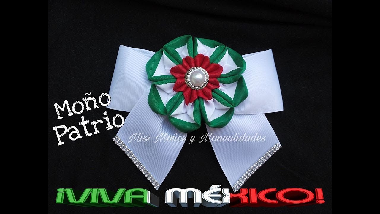 DIY Moño Patrio - YouTube