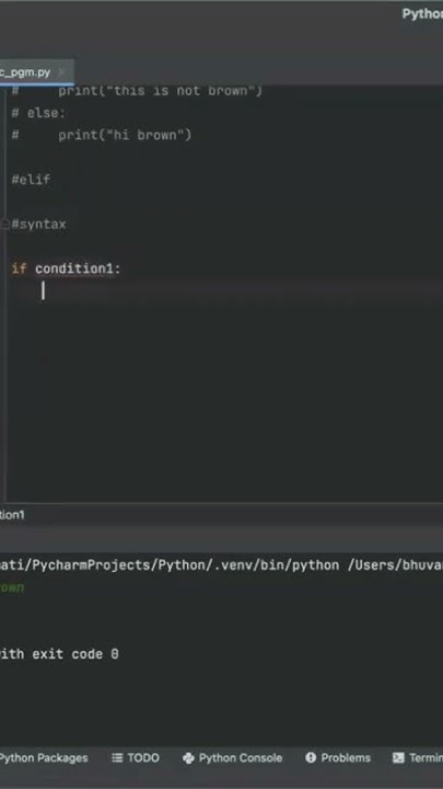 ELIF python under a minute!! @Python_Learnings #coding #elif #python # ...