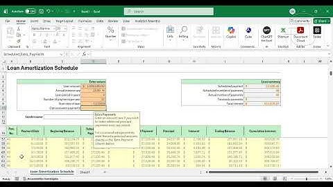 Microsoft Excel Inbuilt Loan Calculator 