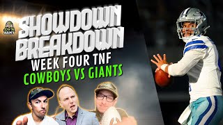 Thursday Night Football Showdown Breakdown - Cowboys at Giants DraftKings and FanDuel DFS Plays
