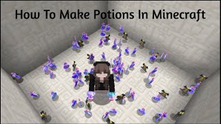 Minecraft Potion Recipies