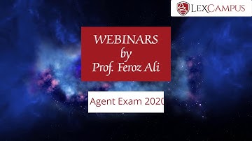 Patent Agent Exam 2020 - Webinars Coming your way! Stay Tuned!