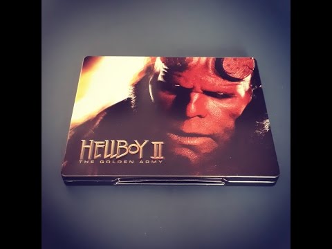 Распаковка Blu-ray Хэллбой 2: золотая армия / Hellboy 2: Golden Army Steelbook unboxing