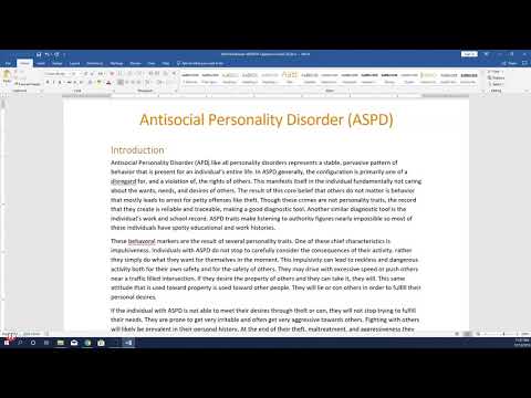 Video Word 365/2019 Writing a Research Paper - youtube