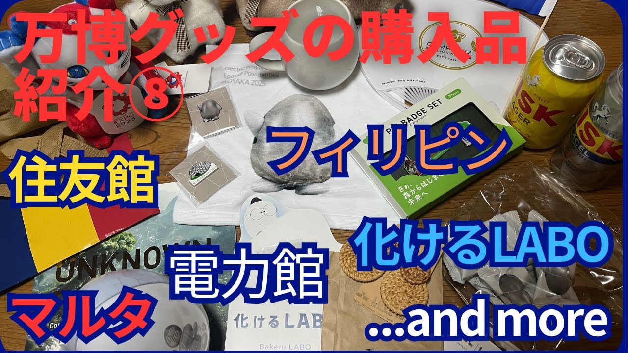 大阪•関西万博で手に入れたグッズ購入品紹介⑧]当日登録で住友館にいけ 
