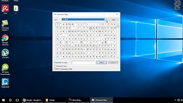 How to open character map in Windows 10