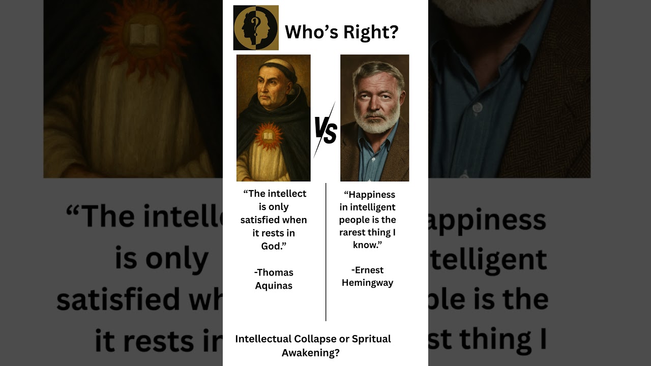 Thomas Aquinas Vs Ernest Hemingway: Intellectual Collapse or Spiritual Awakening?