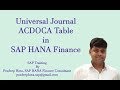 Universal Journal in SAP S/4HANA Finance | SAP ACDOCA Table | SAP Simple Finance Online Training