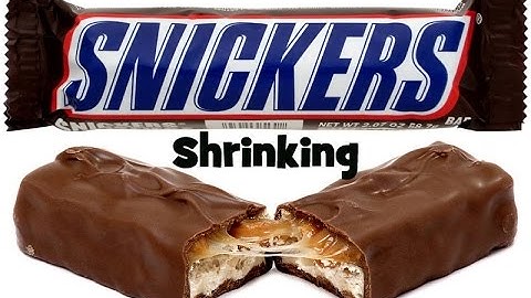 Are Snickers bars getting smaller, shrinking ?