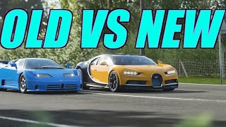 Bugatti EB110 VS Chiron | Forza Horizon 4: OLD VS NEW | w/ PurplePetrol 13