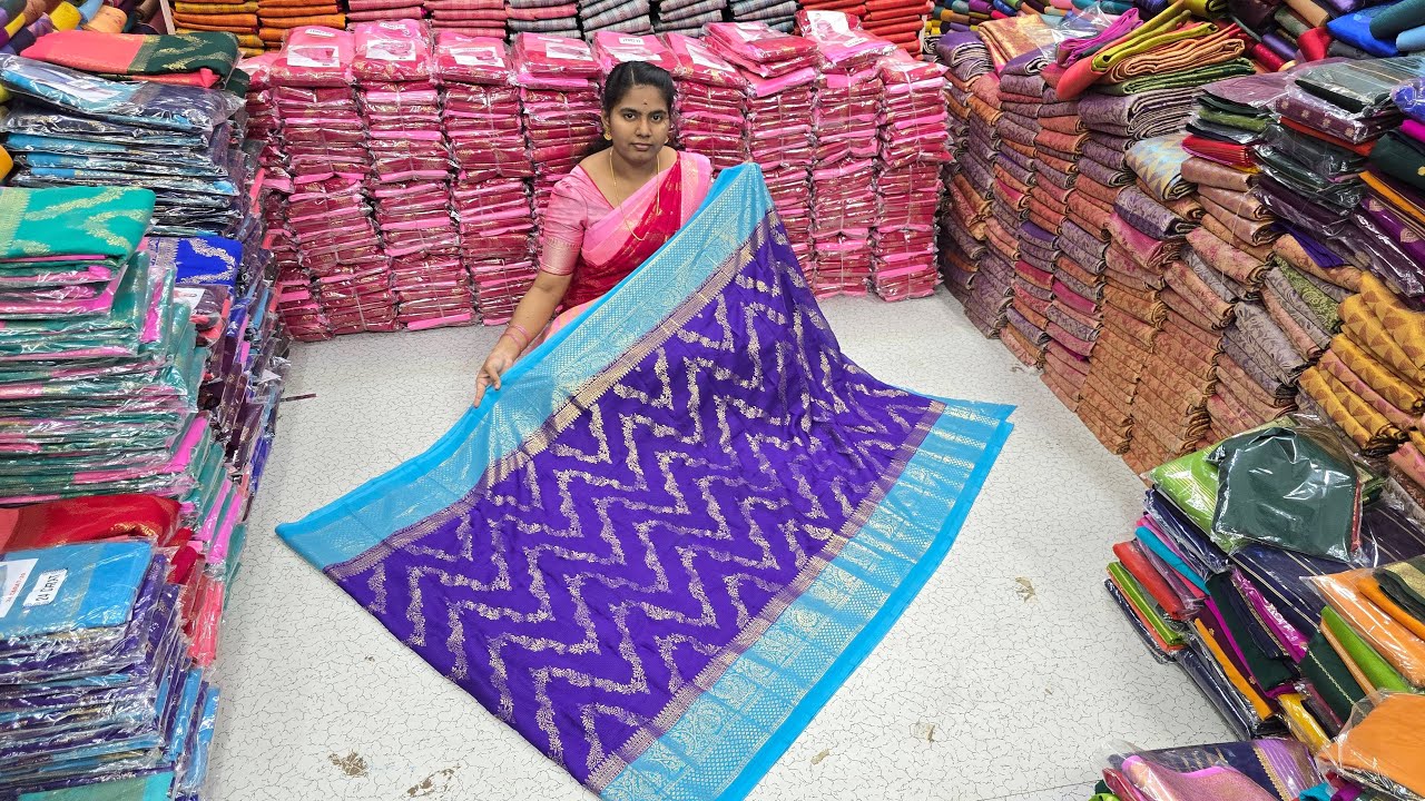 🔴Live| TRENDING Necklace Design &COLOURS பார்க்கலாம் வாங்க❤️|Elampillai Sarees|🟢Order👉8973734361