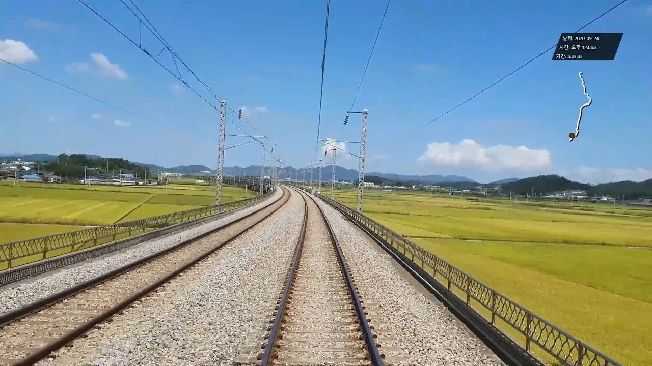 용산 - 목포 (경부선, 호남선) 후부 주행영상 (1080p 60fps)