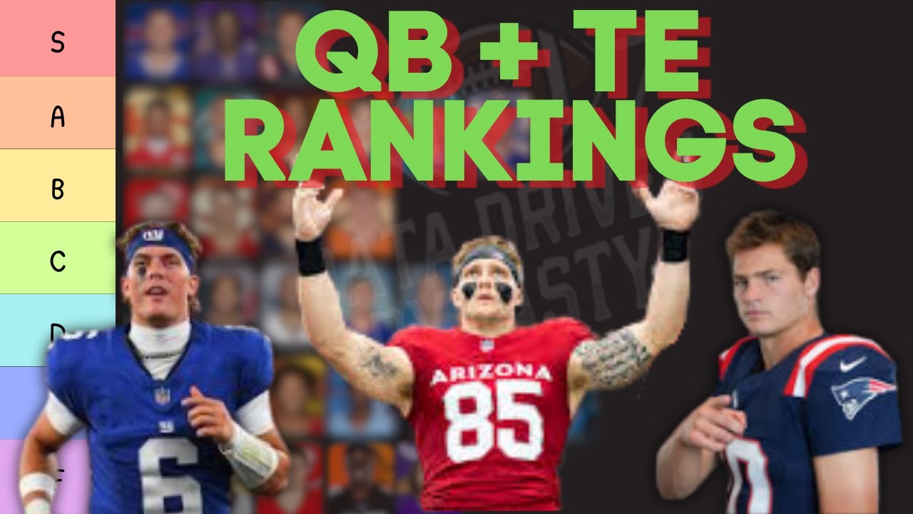 The TE/QB Dynasty Rankings and Tiers YOU Need to Know