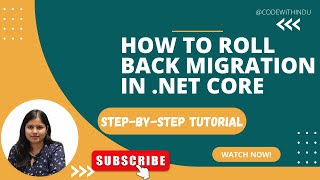 Day-26\100| How to Roll Back Migration in .NET Core (EF Core) | Step-by-Step Tutorial(2026)