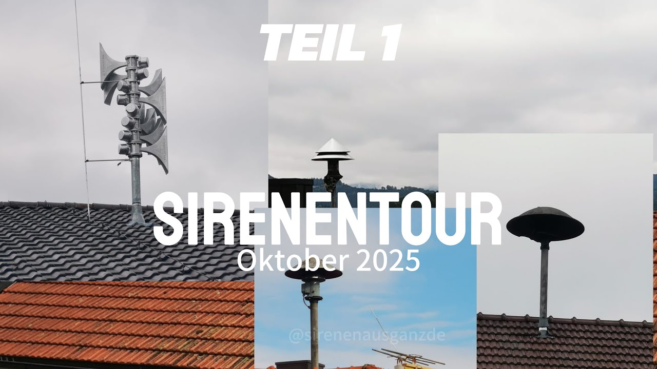 Sirenen-Tour 2025 – Sirenen im Landkreis Regensburg (Bayern)