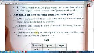 System Softwre ! Data Structures Used By Assembler ! Part 1