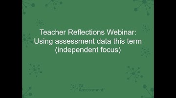 Teacher Reflections: Using assessment data this term (independent focus) I Webinar